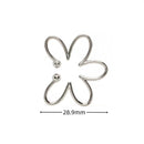 1PC Fashion Cool Metal No Pierced Flower Ear Clip Ear Cuff Geometric Creative Earrings Silver Color Jewelry Gifts For Girls