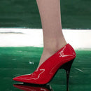 2025 Women's Summer New High Heel Sandals, Pointed Sexy Party Banquet, European and American Large Hollow Sandals