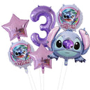 6pcs Disney Lilo & Stitch Party Balloons Stitch 32" Number Balloon set Baby Shower Birthday Party Decorations Kids Toy Gifts