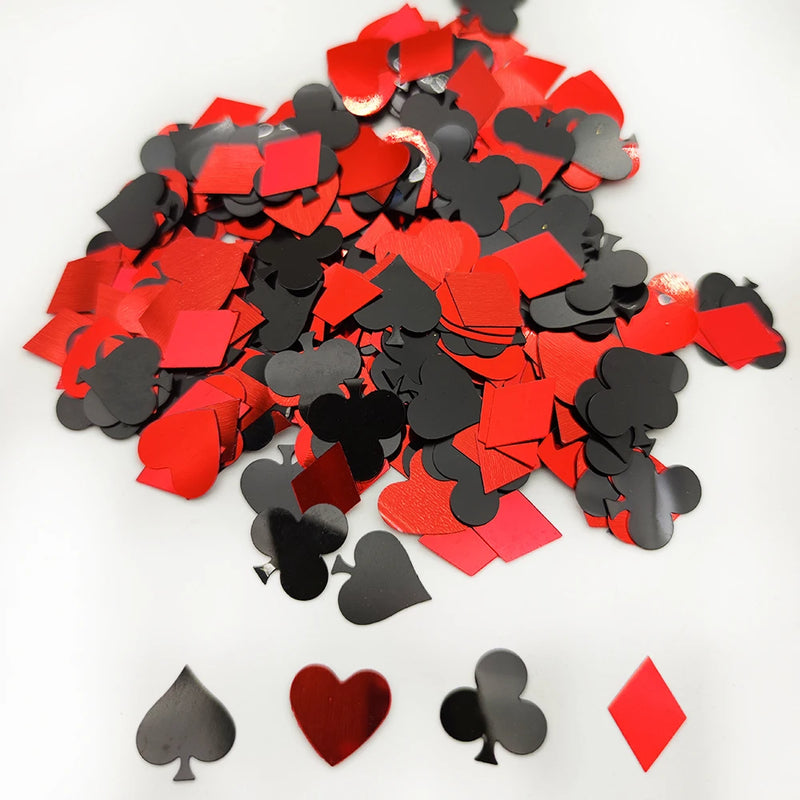 Casino Table Runner Decor Las Vegas Table Cover Poker Night Themed Table Decoration Casino Playing Card Birthday Party Supplies