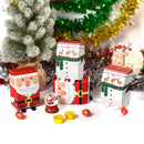 5/10Pcs Christmas Gift Box with Handle Christmas Decoration Cardboard Candy Dragee Box for New Year Dinner Table Party Supplies