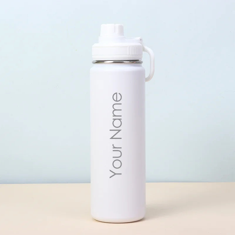 Personalised Gift 304 Stainless Steel Insulated Water Bottle 600ml 700ml 800ml Tumbler Flask