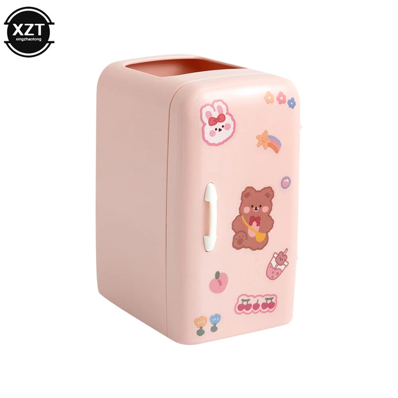 Japanese Creative Refrige Pen Holder Case Girls Cute Multifun Stationery Drawer Storage Box Kawaii Large-capacity Desk Organizer