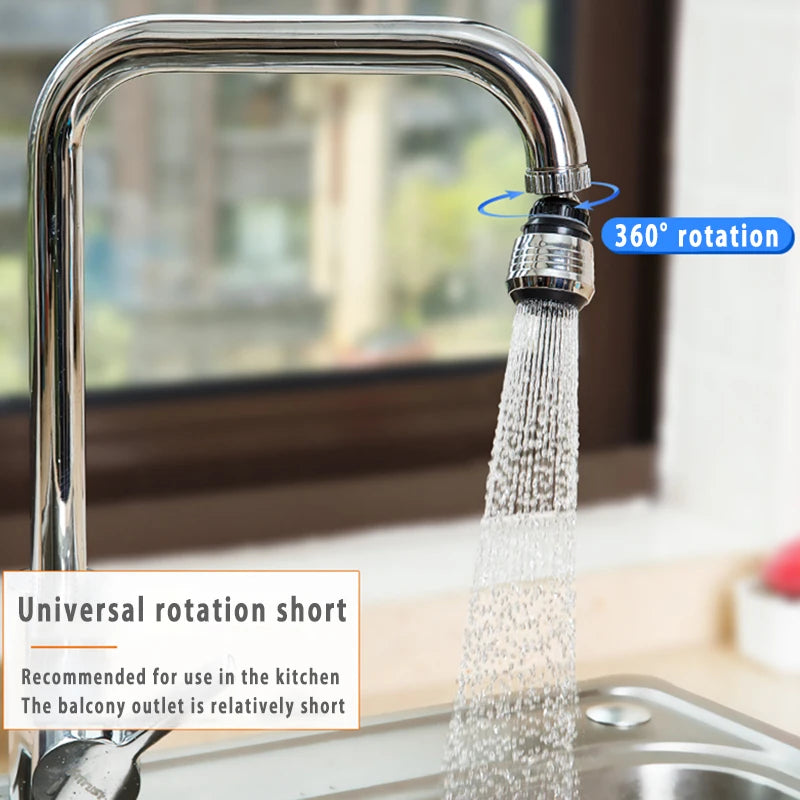 Kitchen Gadgets 2 Modes 360 Rotatable Bubbler High Pressure Faucet Extender Water Saving Bathroom Kitchen Accessories Supplies