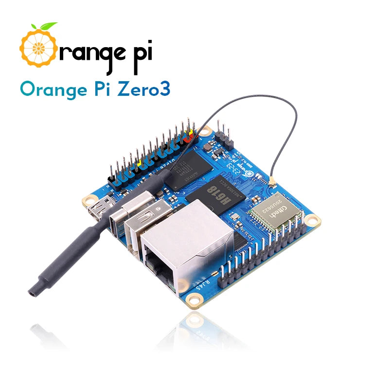 Orange Pi Zero 3 4GB RAM Allwinner H618 64-Bit WiFi 5 + BT5.0 LPDDR4 16MB SPI Flash Gigabit Ethernet Android 12 TV Ubuntu 22 OS