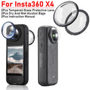 Lens Guards for Insta360 X4 Lens Protector Tempered Glass Rotating Protector Cover Glass Protective Cover Camera Accessories