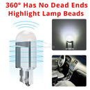 2Pcs Auto Light T10 LED Glass Housing Cob Car BulbAmbient Lighting Reversing Brake Wedge License Plate Lamp Dome Multiple Colors