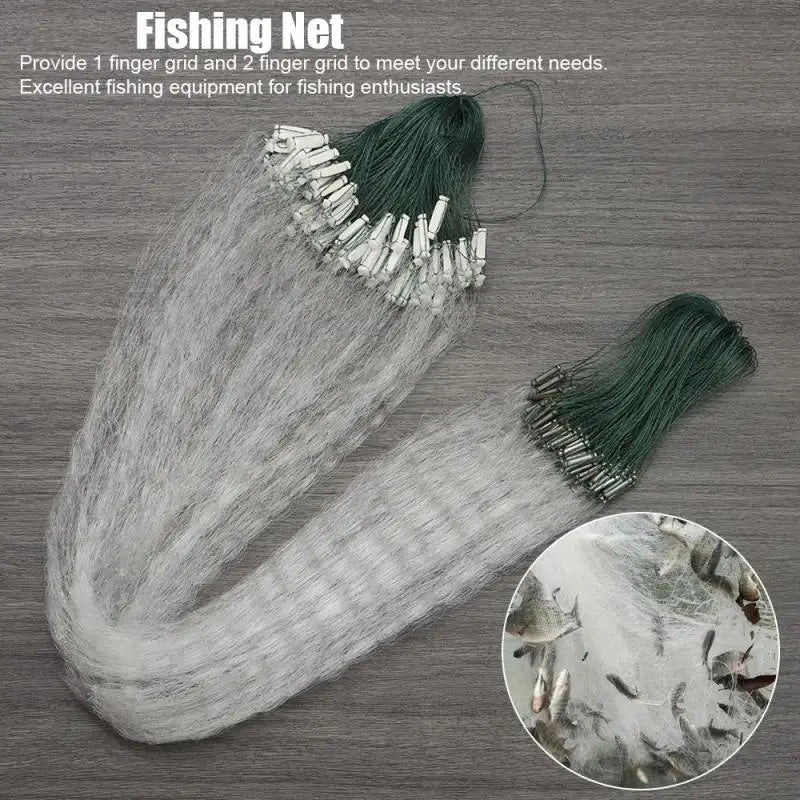 Single-layer Floating Net Small White Strip Diaozi Fishing Net Wire Mesh Sticky Net 1 Finger 8point Eye Small Fishnet Meal Strip