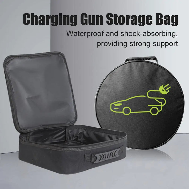 Heavy-duty And Fire Retardant Oxford Cloth Car Charging Cable Storage Carry Bag Nanotechnology Waterproof Electric Vehicle Bag