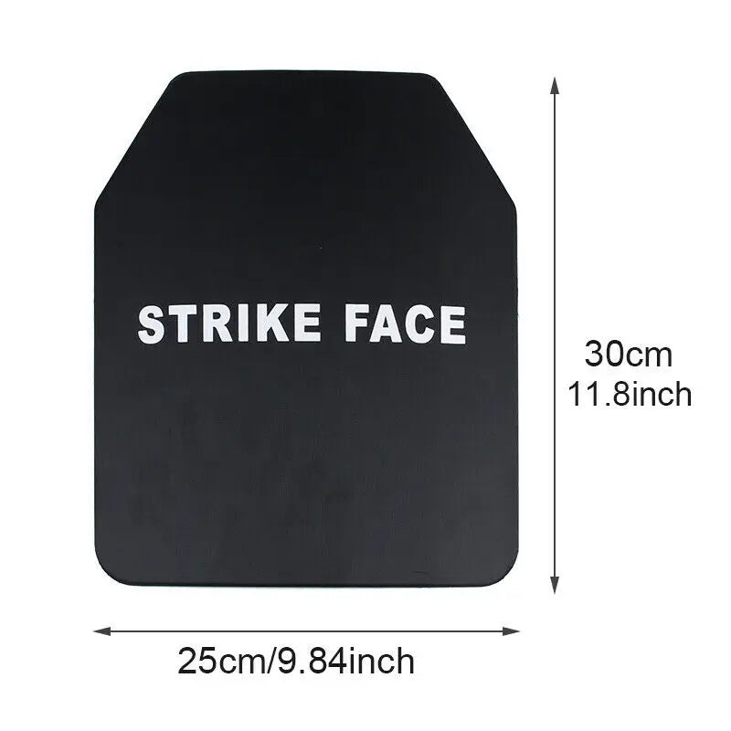 Level NIJ IIIA  10"x12" Anti Bullet Anti Stab Proof Composite Steel Plate For Tactical Safety Vest Ballistic Body Armour Board