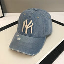 2023 Neue Luxusmarke MY Bestickte gewaschene Denim Baseballkappe für Herren Hochwertige Schwarze Vintage Y2k Dad Hats Gorras Hombre