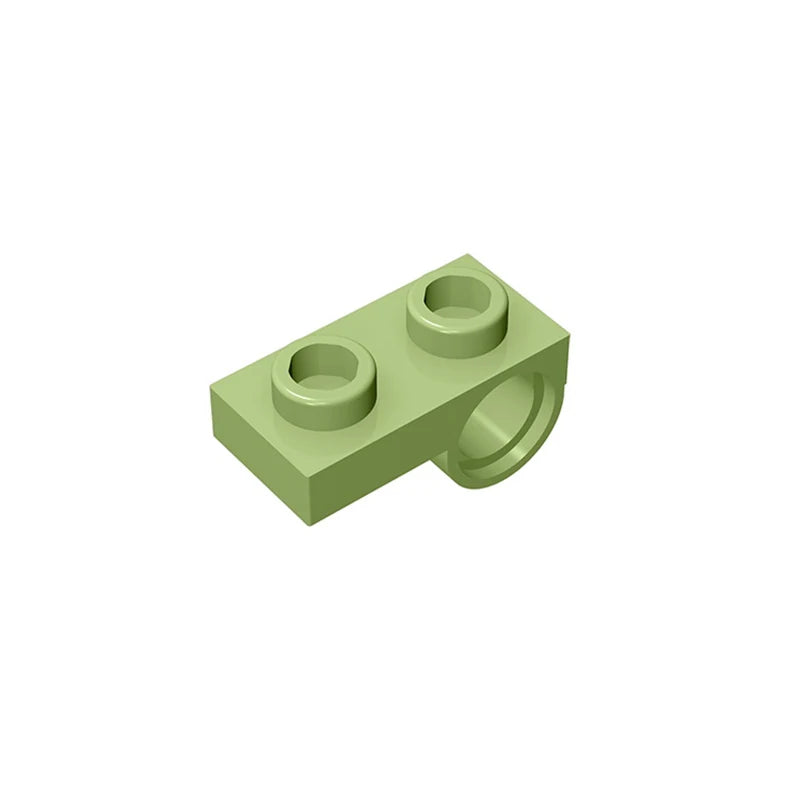 Gobricks 10PCS Bricks Plate Modified 1 x 2 with Pin Hole on Bottom compatible with lego 18677 28809 pieces of children's toys