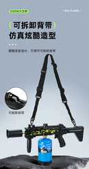 Outdoor Garden Tools BBQ Handheld Large Caliber Fierce Fire Spray Gun Card Portable Fire Gun Smoking Accessories