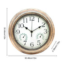 Wall Clock 12 Inch 12 Inch Wall Clock Outdoor Indoor Round Office Home School Clock Battery Operated Decorative Clocks With
