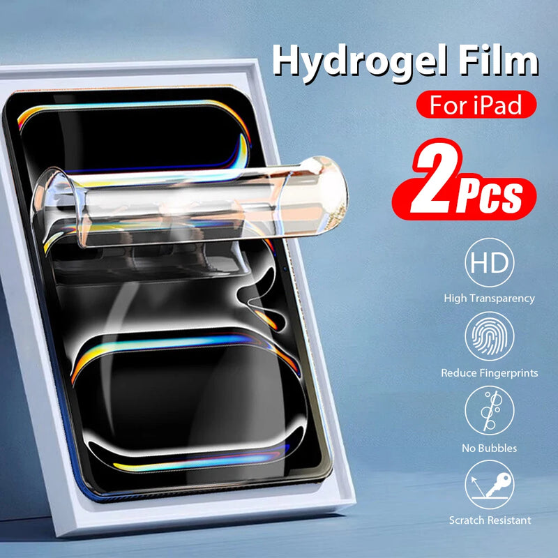 Hydrogel Film For Ipad Pro 13 11 12.9 M4 Air 5 4 Screen Protector For Ipad 10 9 9th 10th Generation 10.9 8th 10.2 Accessories