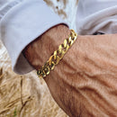 Vnox Basic Cuban-Kettenarmbänder für Herren und Damen, klassisches Edelstahl-Gliederarmband 5/9 mm breit, lässiger Hipster-Schmuck