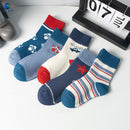 5 Pairs Cute Cartoon Newborn Infant Girl Soft Cotton Socks Winter Toddler Kids Baby Christmas Boy Accessories 0-2Y Miaoyoutong
