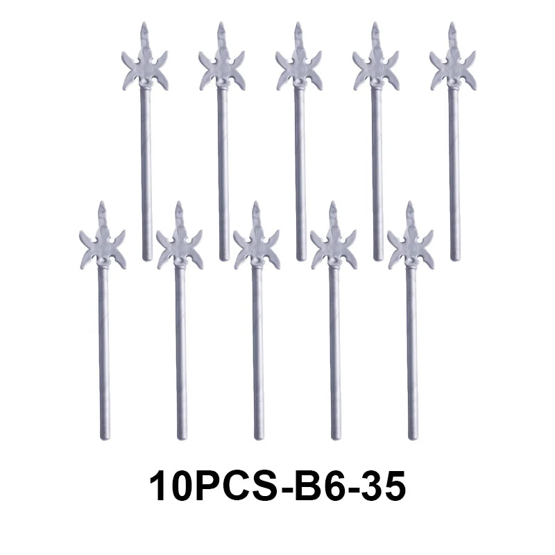 MOC Medieval Accessories Series Building Blocks Military Army Soldier Armour Shield Helmet Sword Crown Weapon Knight Bricks Toys