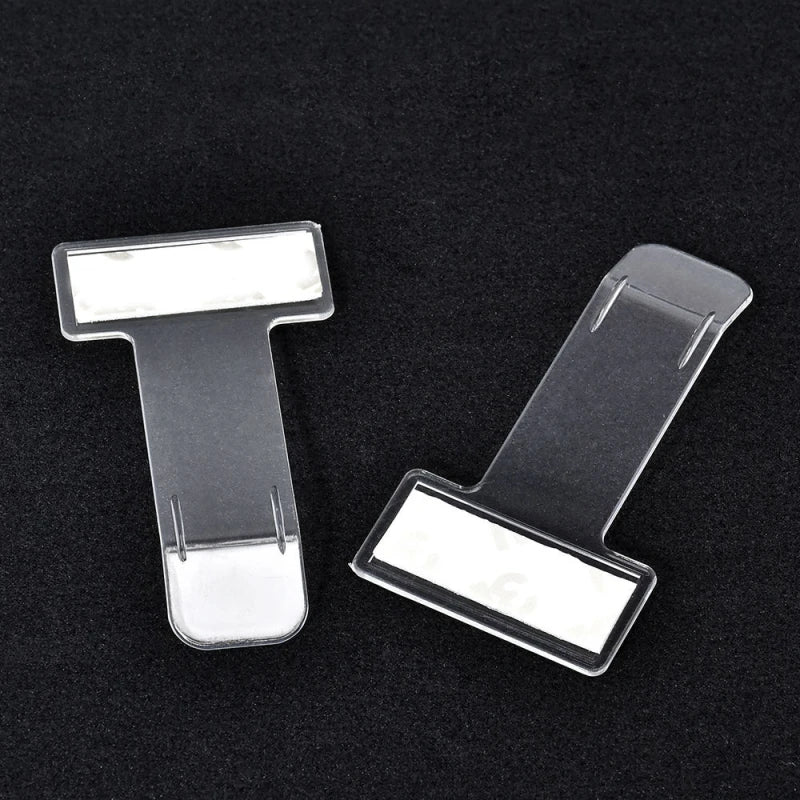 2/4 PCS Transparent Car Vehicle Parking Ticket Receipt Permit Card Holder Clip Sticker Windscreen Plastic Universal Car Parts