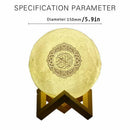 Muslim Arabic Koran Azan Clock Islam Night Light Wireless Bluetooth Speaker Quran Portable Bright Lamp Arab Islamic Holy Ramadan
