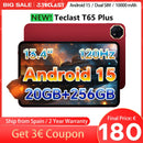 Teclast T65 Plus, 13.4" Tablet, 120Hz Maximum View, Android 15, Max. 20Gb Ram+256Gb Rom, Helio G99, 8 Cores, 1920X1200, 4g Networks and Calls, Dual Sim Card Slots, 5g Wifi, Gps, 13Mp+8Mp