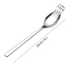 5Pcs Spork Stainless Steel Spoon Fork Cutlery Multipurpose Spoon Fork Silverware for Dessert Ice Cream Salad