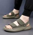 Sandals for Men 2026 New Summer Breathable Soft Bottom Casual Anti Slip Wear Beach Shoes Dual Purpose Driving Slippers Sandals