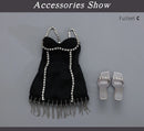 New BJD Nova 1/6 Yosd Doll Modern Retro Makeup Styling Party  Doll With Black Satin Dress Resin Toys Movable Joint Doll