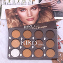 12 Farben Matte Kontur-Make-up-Palette Gesichts-Foundation Weiß Braun Damen-Kosmetik Leicht zu verblenden Dauerhaft Natürlicher Wasserdicht