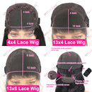 Body Wave Brazilian 13x6 360 HD Transparent Lace Front Wigs Pre Plucked 13x4 Lace Frontal Human Hair Wig For Women