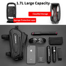 ROCKBROS Bike Bag Front Phone Bicycle Bag For Bicycle Tube Waterproof Touch Screen Saddle Package For 6.5Inch Bike Accessories