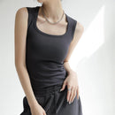 Korea Stylisches Crop Top Ärmelloses Stretch Basic Camisole für den Sommer Heißes Sexy Mädchen Weste Baumwolle Damen Tank Klassische Outfits C4880
