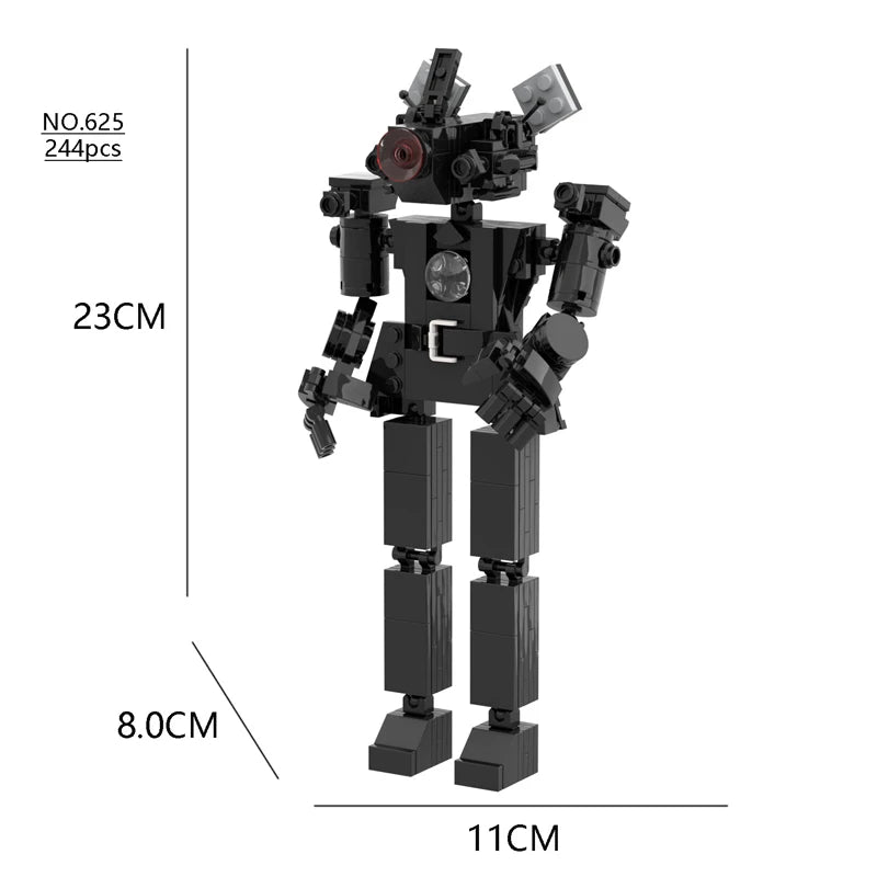 All Moc New Skibidi Toilet The Audio and Camera Titan Man Building Blocks Toys DIY Bricks Toy For Kid Birthday Christmas Gift