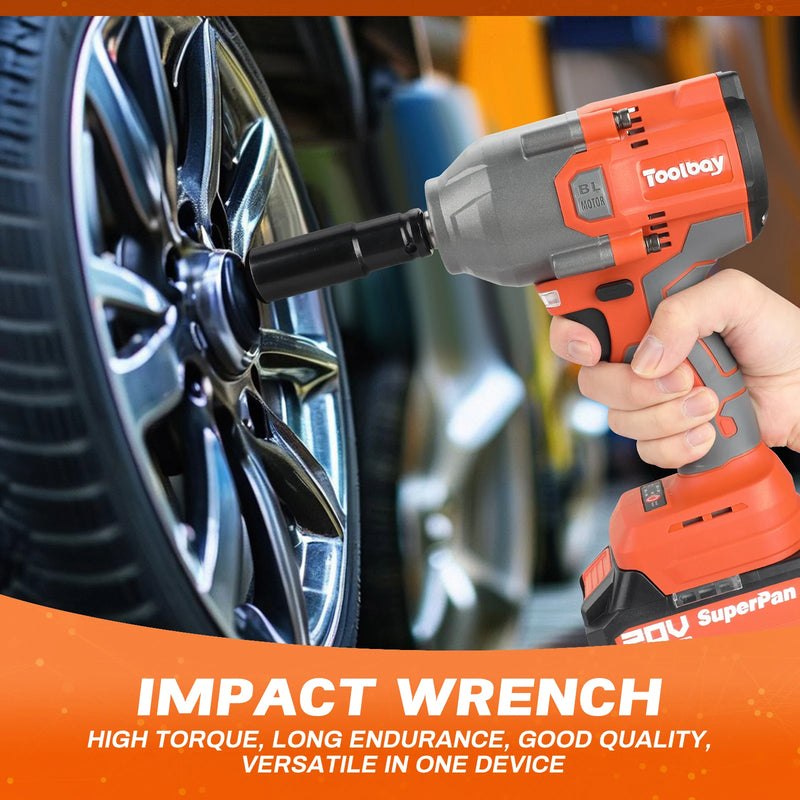 Superpan Brushless Electric Wrench Cordless Drill Screwdriver Free Delivery Large Torque Power Tools Torque Wrench