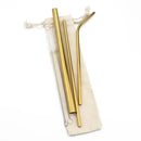 304 stainless steel Straw Reusable Straws for Beer Fruit Juice Drink Stainless Steel Metal Straws + Brush+Bag Bar Accessories