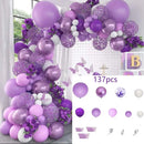 1set Rose Gold Balloon Garland Arch Kit with Pink Gold White Balloon for Graduate Day Proposal Valentine's Day Confession