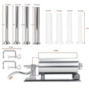 3L Sausage Stuffer With 8Pcs Tubes Manual Stainless Steel Horizontal Sausage Maker Filling Filler Meat Filling Kitchen Machine