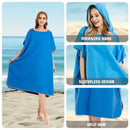 Quick-drying Changing Robe Quick Dry Bathrobe Hooded Absorbent Bath Towel Swimming & Fitness Super Absorbent Bathrobe