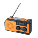 Solar Power Hand Crank Radio AM/FM/WB NOAA Weather Multifunctional Radio LED Flashlight Power Bank for Outdoor Camping Hiking
