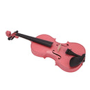 New 3/4 Acoustic Violin Case Bow Rosin Pink