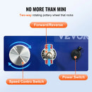 SucceBuy 2.6in/3.9in Mini Pottery Wheel 2 Turntables Ceramic Wheel Forming Machine Adjustable 0-300RPM Speed Detachable Basin