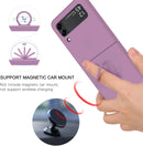 Luxus-Ringständer magnetische Handyhülle für Samsung Galaxy Z Flip 5 4 Flip 3 Halterung Skin Feel Silikonhülle für Samsung Z Flip 5