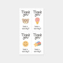 100Pcs Cute Thank You Stickers for Small Business Cake Dessert Packaging Gift Sealing Decor Labels “Thank You Have A Nice Day ”