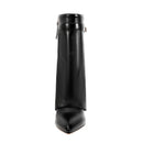 Ladies' Autumn and Winter New Pointed Knee High Women's Boots, Thick High-heeled Long Pants Boots, Fashionable Mid Rise Boots