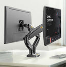 Desktop NB F160 + FP-2 Gas Spring Dual Arm for 17"-27" Monitor Holder + 10"-17" Laptop Support Air Press Mount Stand Load 2-9kg