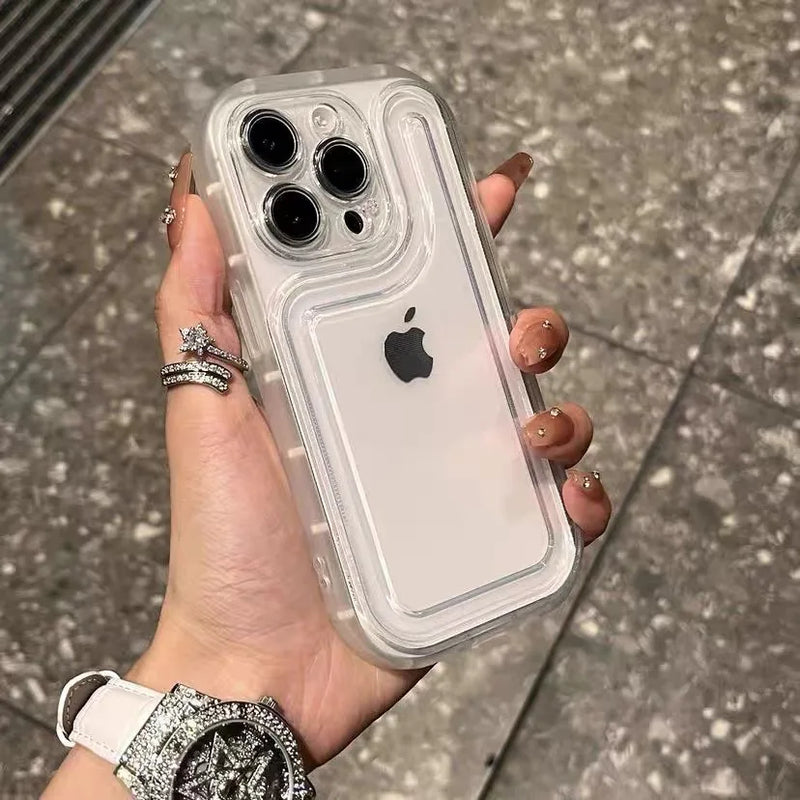 Shockproof Soft Clear Silicone Case For iphone 15 14 13 12 11 Pro MAX 7 8 XS XR XS MAX Bumper Tpu Clear Transparent Back Cover