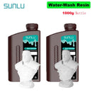 SUNLU 2KG Water Washable / Water Washable ABS Resin Resin 1000G/Bottle 405nm Rapid UV-Curing Photopolymer Resin For LCD 3D Print