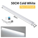 10/20/30/50cm Rechargeable PIR Motion Sensor LED Night Light Infared Induction Detector Night Lamp Stair Cabinet Kitchen Light