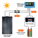 18V Solar Panel 125W 250W Flexible Solar Panels Monocrystaillne Solar Cell 12V/24V Battery Charge 1000W Home System Kits RV Boat