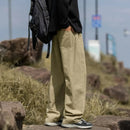 Outdoor Soft Climbing 100% Cotton Pants Trendy Men Autumn High End Sports Trousers Hiking Mountain  Casual Versatile Solid Pants
